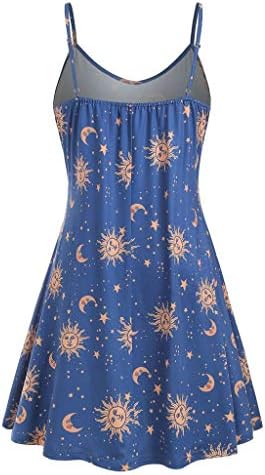 שמלת קלע של SteepFit Plus Size לנשים שמלת נדנדה קפלים על ידי צוואר מודפסים גרפיים