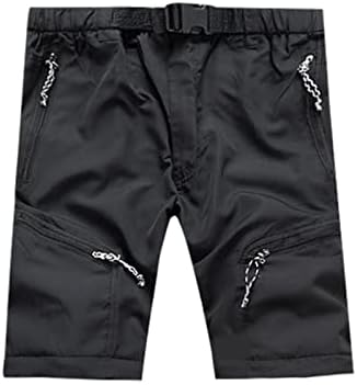 גברים בחוץ ספורט מכנסיים קיץ מהיר יבש דק להסרה כמו מכנסיים קצרים עמיד למים מכנסיים מוצק רוכסן כיס מכנסיים