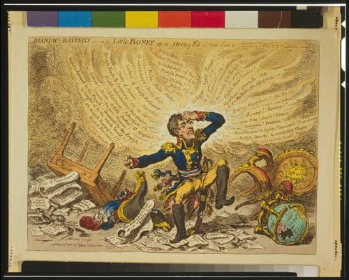 צילום היסטורי: מטורף מטורף, בוני הקטן, מלחמות נפוליאון, יחסים בינלאומיים, 1803, קריקטורה