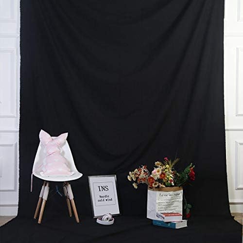 תמונה רקע מוצק שחור רקע מוסלין דיוקן רקע מסך עבור תמונה רקע וידאו צילום סטודיו