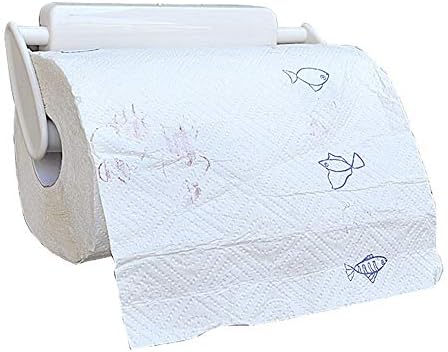 כמות קיר דבק מחזיק מגבת נייר מטבח נייר חדר אמבטיה מגבת מגבות מתקן תחת משטח ארון ללא קידוח נשלף