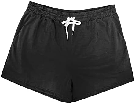 מכנסיים קצרים מזדמנים לנשים טרקלין קיץ נוח מכנסי חוף מוצקים רופפים מתאימים מכנסיים קצרים מותניים גבוהים טניס טניס גולף יוגה מכנסי אופנוען