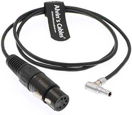 הכבלים של אלווין Arri Alexa Mini Audio Cable 00 5 סיכה זווית ימנית זכר ל- XLR 5 PIN נקבה