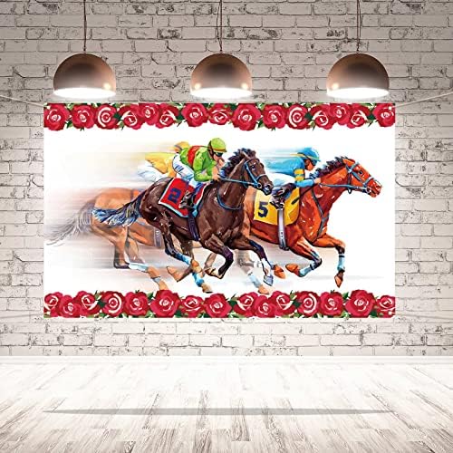פודודו לרוץ ורדים רקע באנר קנטאקי דרבי סוס מירוץ נושאים מסיבת צילום רקע קיר קישוט