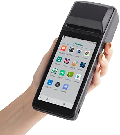 מדפסת קבלת Mutzo POS PDA מדפסת קבלת 58 ממ מהירות גבוהה מדפסת תרמית עם מסך מגע אנדרואיד 8.1 5.0 '. כף יד Mobil Point of Sale Tablet. סרוק