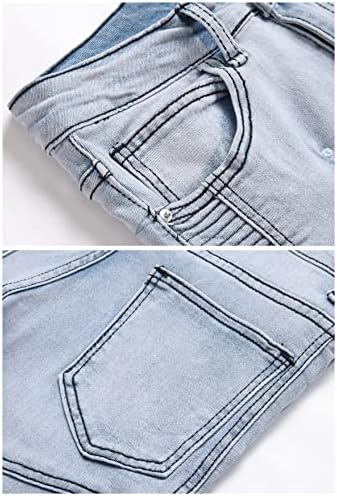 ג 'ינסיום בוי קרע למתוח במצוקה רזה ג' ינס רזה אופנה ג ' ינס מכנסיים