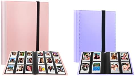 אלבום תמונות אינסטקס כולל 2 חבילות אלבום למצלמת מיני של פוג 'יפילם אינסטקס, פולארויד סנאפ פיק-300 ז2300 מצלמה מיידית, 2 על 3 ספר אלבום