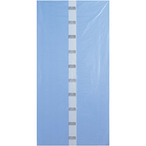 Vci gusseted שקית פולי, 4 מיל, 23 x 17 x 46 , כחול, 100/מקרה